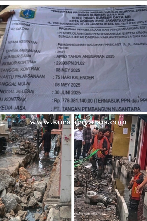 PT TPN Kerjakan Proyek U-Ditch Diduga Asal Jadi Tidak sesuai Spek dan Volume Material  Sesuai Perencanaan