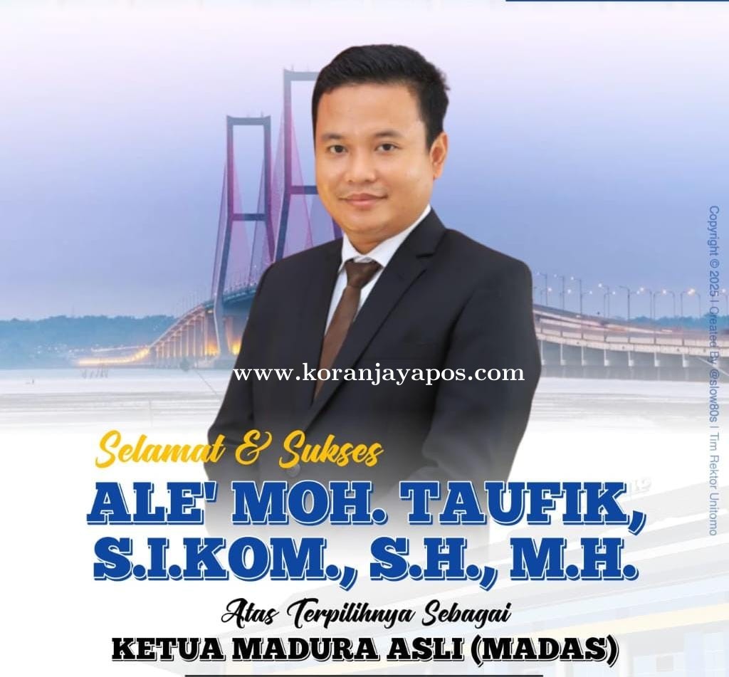 Selamat Atas Terpilihnya Moh Taufik S.I. KOM. SH.,MH. Menjadi Ketua Umum Ormas Madas 2025.